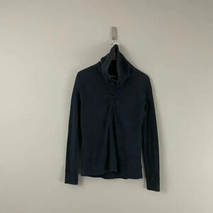 Lululemon In A Cinch Reversible Long Sleeve Tee Black/Stripe Size 6